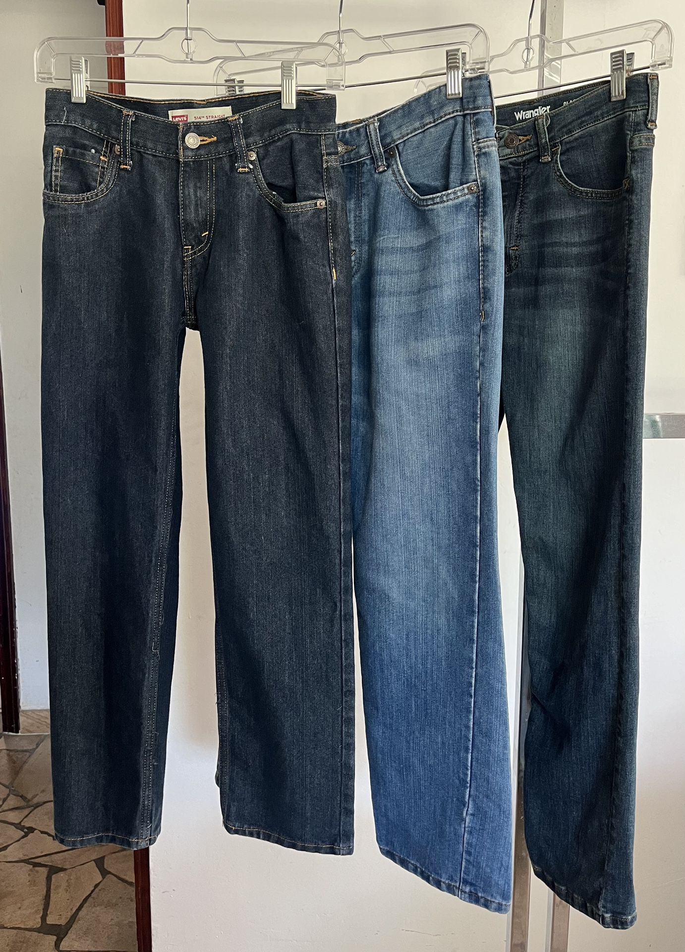 Levi’s and Wrangler size 12 and 14 Boys