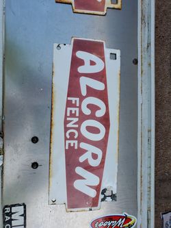 Porcelain sign