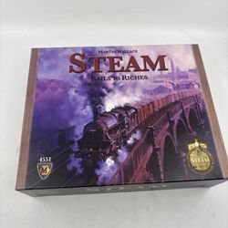 Steam Rail to Riches Board Game Complete 2009 Martin Wallace Mayfair Games 4551
