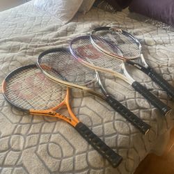 Tennis Rackets 12$ Each And Case 3$