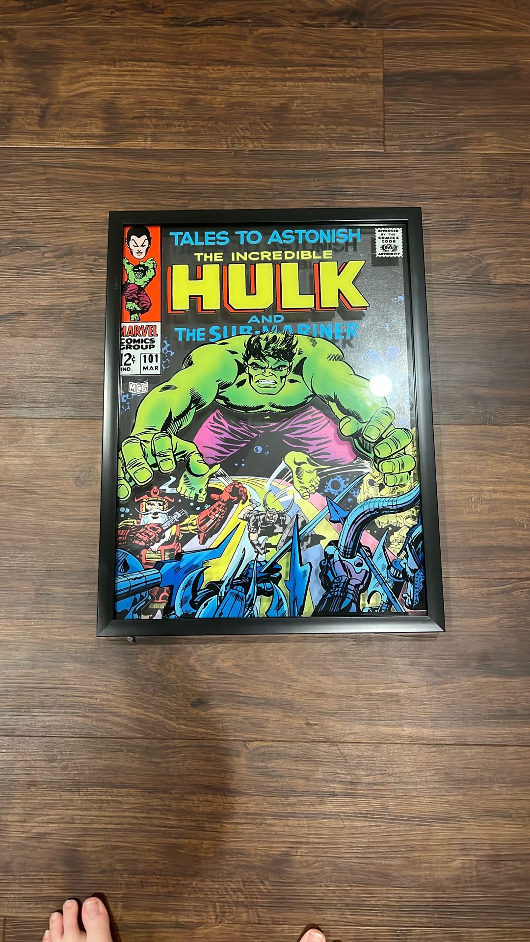 Hulk Comic Cover Canvas