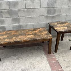 Matching Coffee Table And End Table 