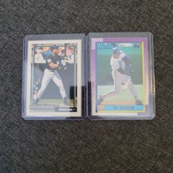 Bo Jackson Lot Of 2 Mlb Cards 