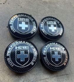 HRE Car Wheel Center Cap Set of 4 Center Hub Cap Cover Diameter 60mm Wheel