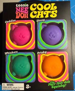 Needoh Teenie Cool Cats (4 pack)