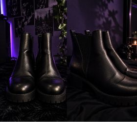 Black Leather Chelsea Boots