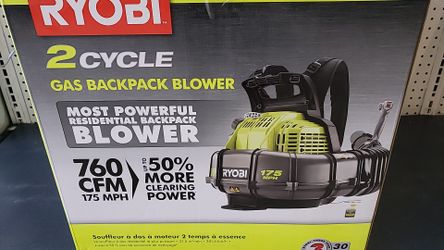 Ryobi 2 Cycle Gas Backpack Blower
