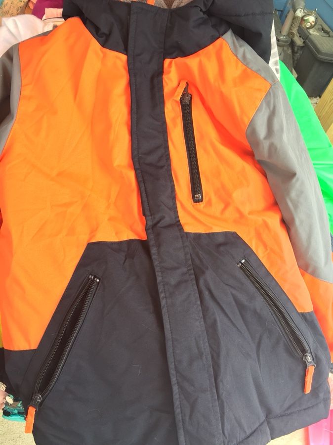 Orange jacket for boy