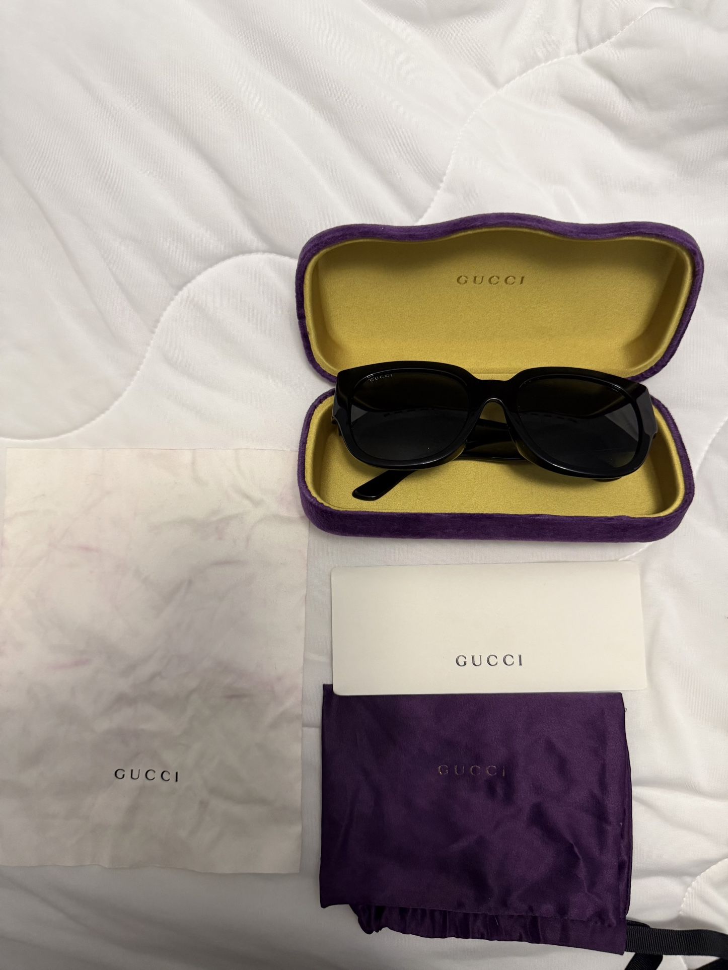 Gucci Oversized Square Sunglasses (Model GG0142SAN)
