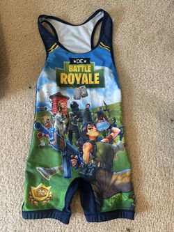 Fortnite Wrestling Singlet (Youth M) Used Once 