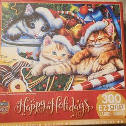 Master Pieces 300 Piece HOLIDAY TREASURES Jigsaw Puzzle