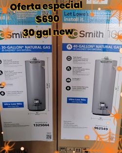 Ao Smith water Heather 30 gal