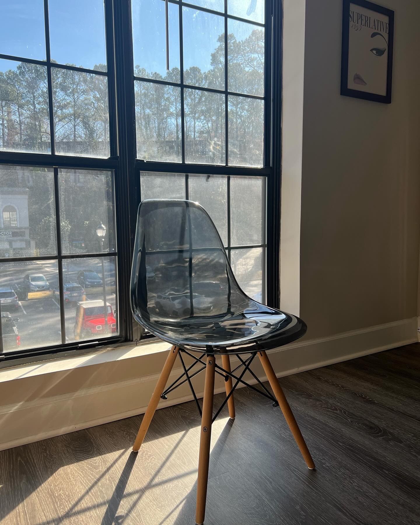 Transparent Mid Century Chair