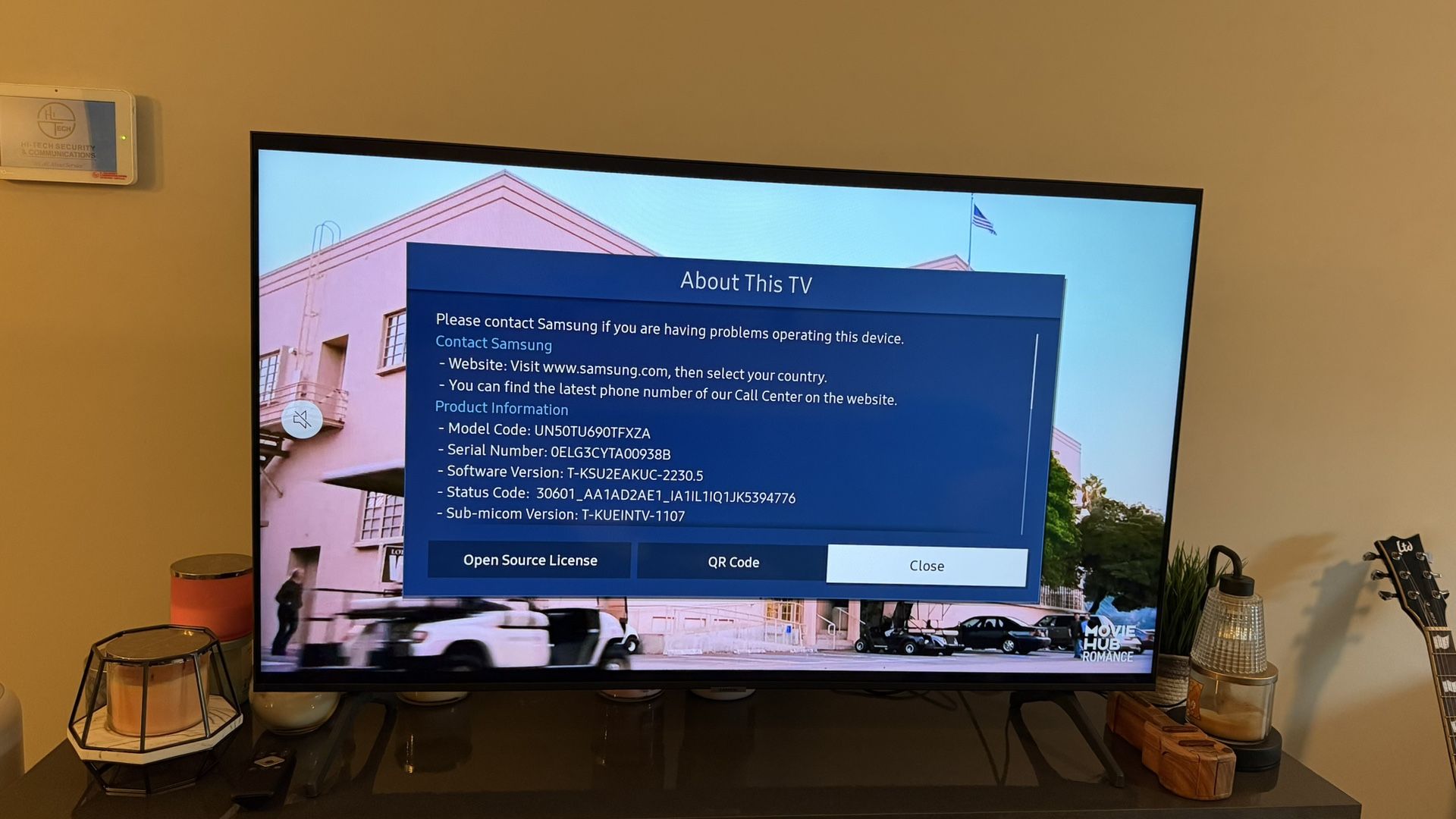 Samsung 50” TU690T 4K UHD Smart TV – Excellent Condition