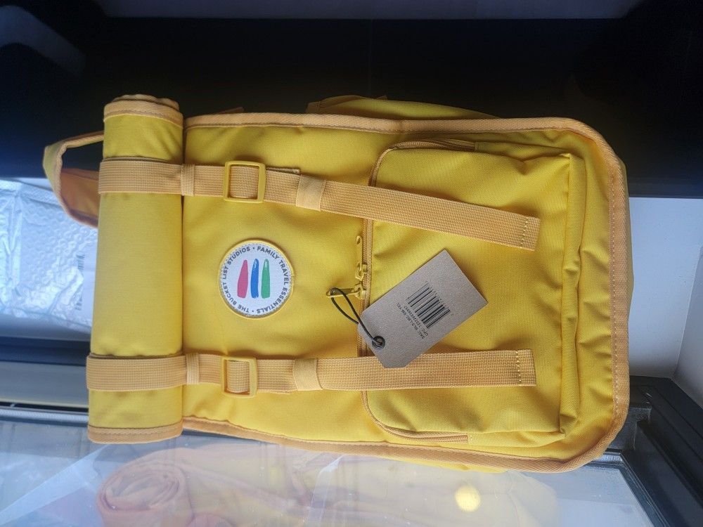 Yellow Bucket List Studio Backpack