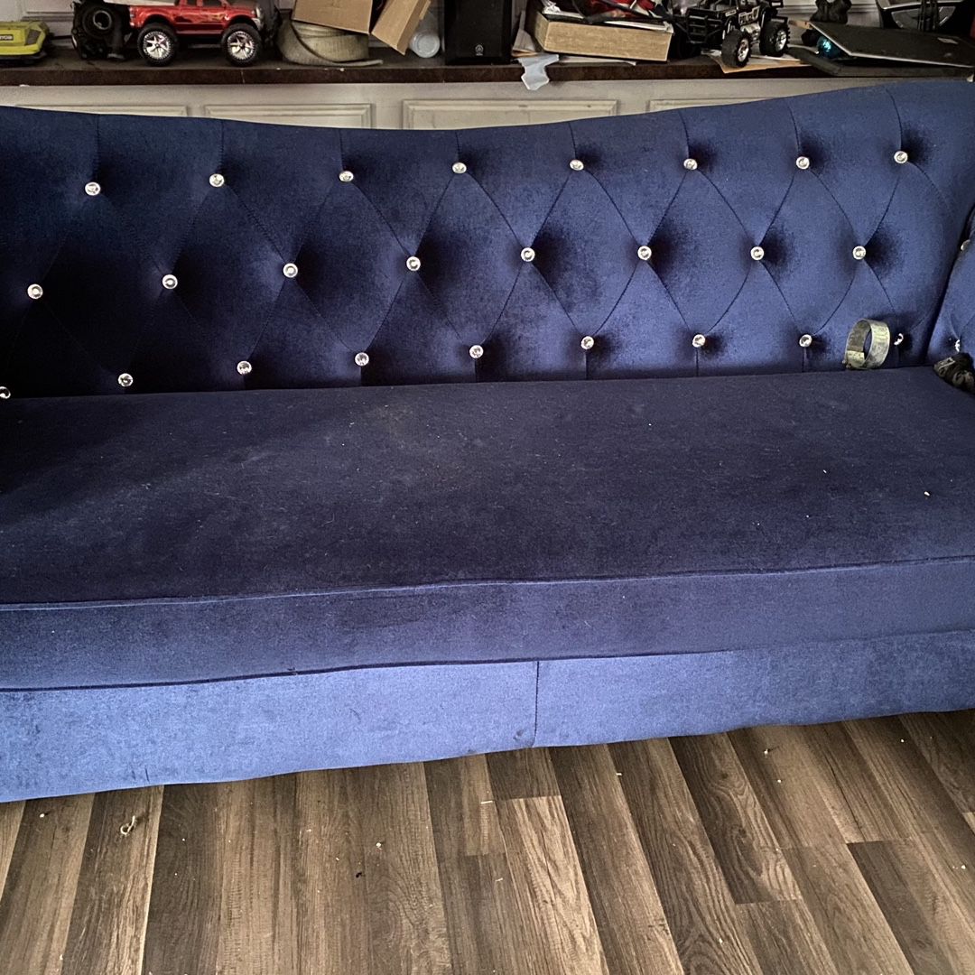Blue Sofa Excellent Condition 
