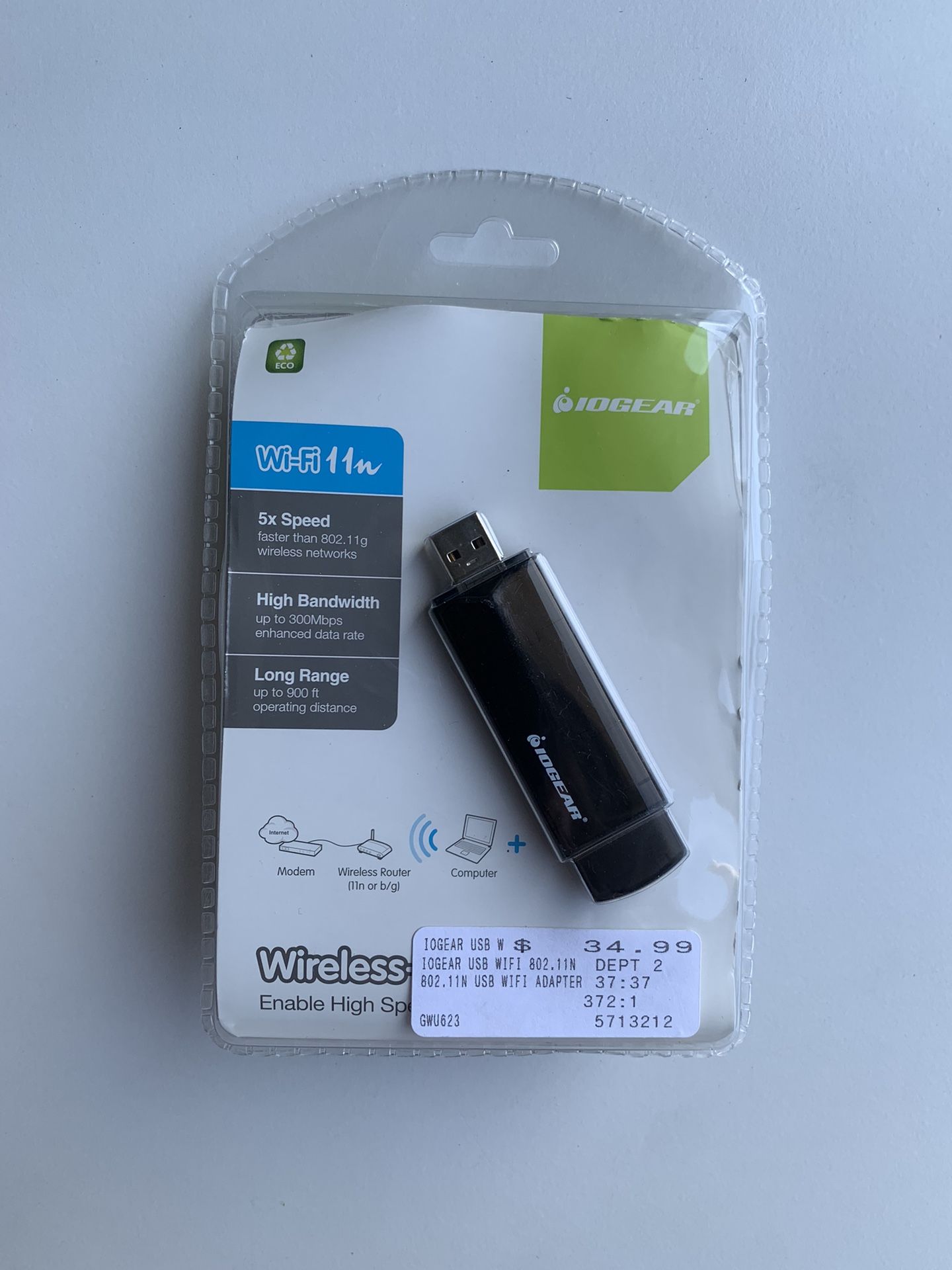 IOGEAR GUWA100U Wireless USB Host Adapter PC Wireless Connection