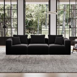 Boneless couch black (brand new)