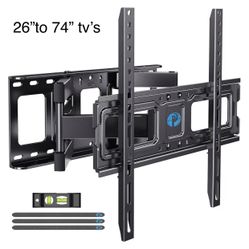 TV Wall Mount for 26-74 inch LED LCD OLED 4K TVs up to 99lbs, Full Motion TV Mount Bracket Articulating Swivel Extension Tilting Leveling Max VESA 400
