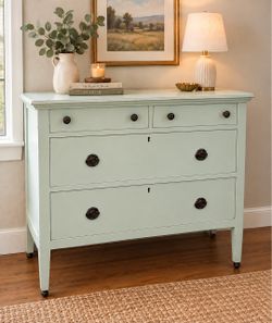 Vintage Mint Green Dresser