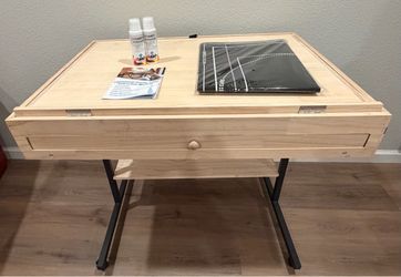 Brand New Adjustable Rolling Puzzle Table – Assembled