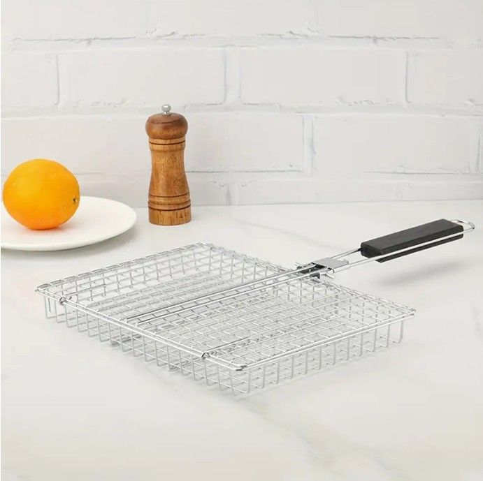 Stainless Steel Folding Grilling Basket