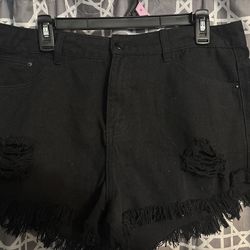 Size 12 Shein black shorts