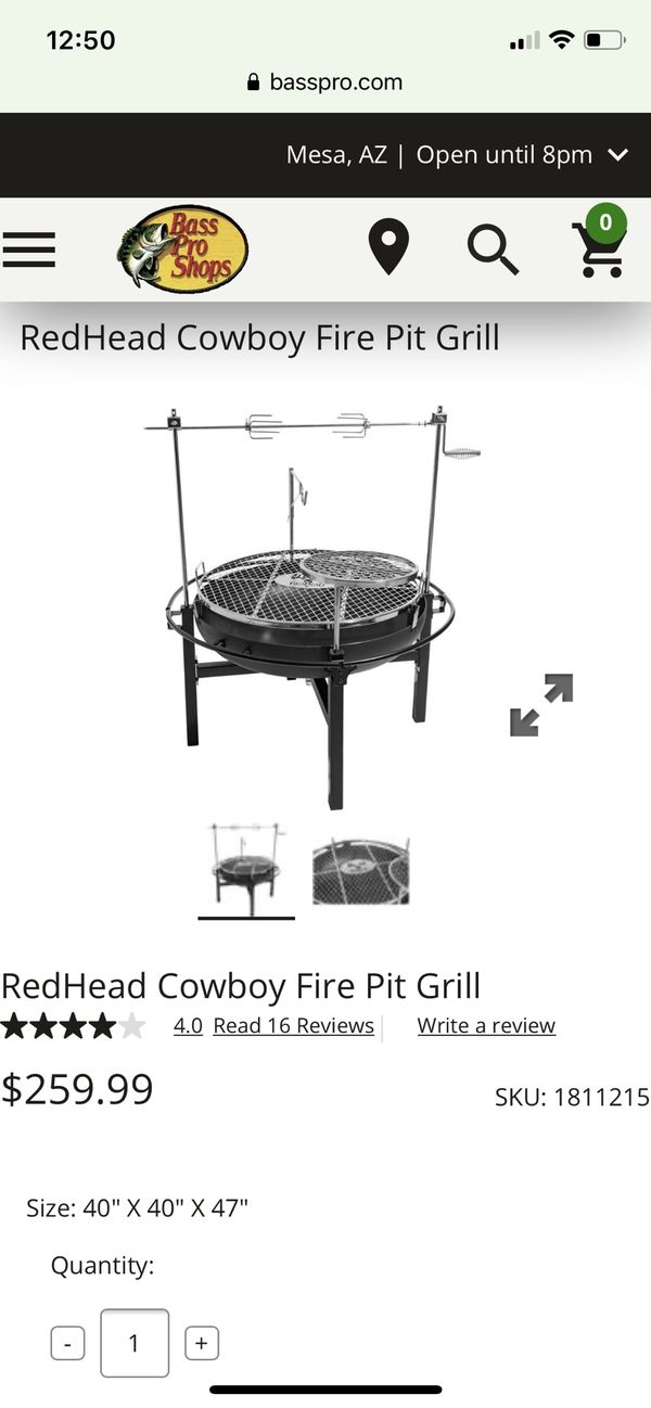 Redhead Cowboy Fire Pit Grill spit roaster for Sale in Chandler, AZ