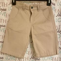 Nautica Khaki Flat Front Kisd Short, Size L (7)