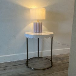 Side table and matching lamp