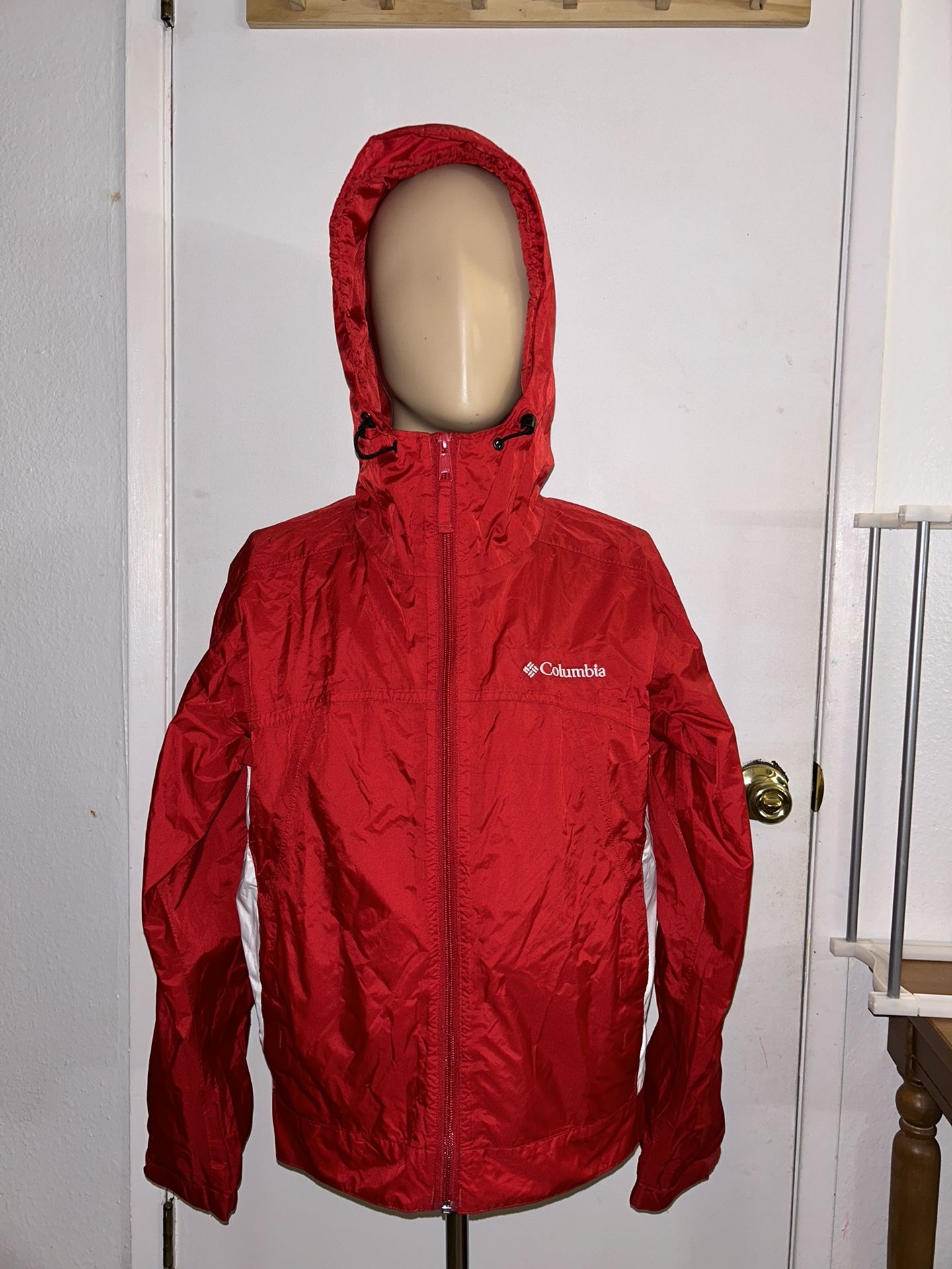    Columbia Women's Switchback™ III Packable Red Hoodie Rain Jacket Size M