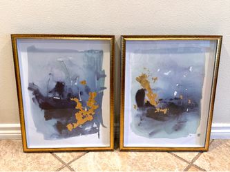 (2) 21.5 x 28 Paintings With In-Depth Frames