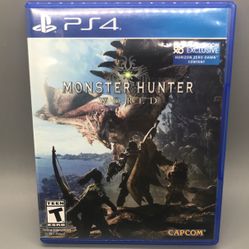 Monster Hunter World PS4 Play Station Four Playstation 4 Game