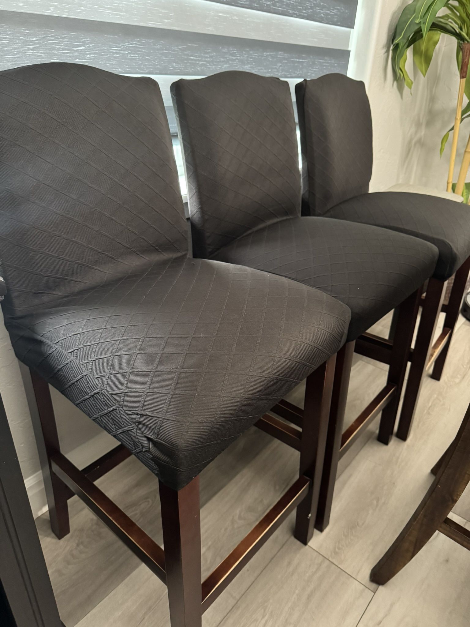 Gray Bar Stools (3)
