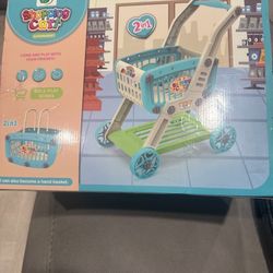 2 In 1 Shopping Card And Hand Baskets (pink)