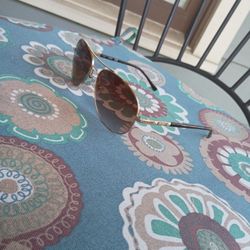 Men's Guess Aviator Sunglasses (Gold & Tortoise)