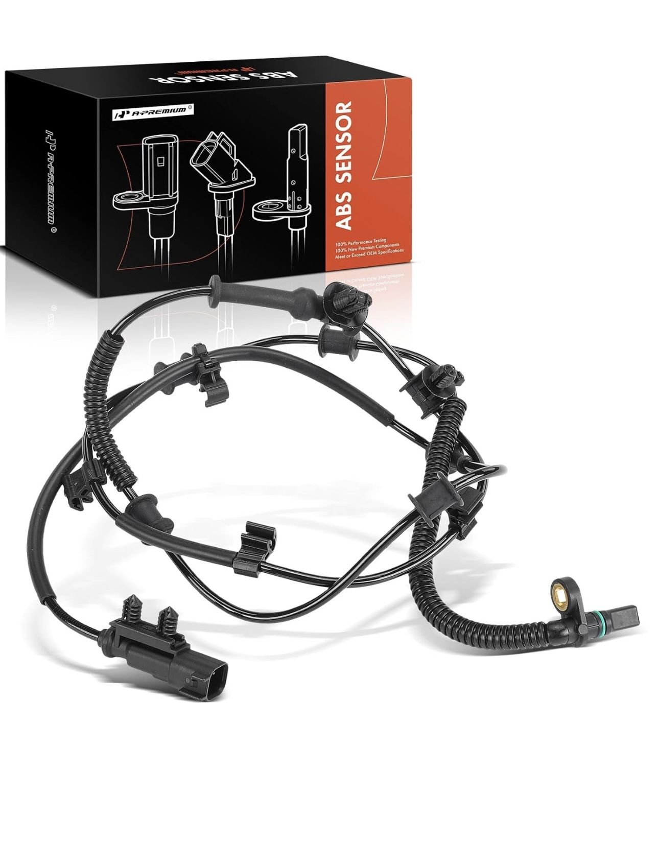 ABS Wheel Speed Sensor Set; Front Jeep