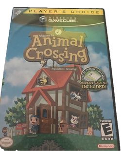 Nintendo GameCube Animal Crossing Case and Manual Player's Choice