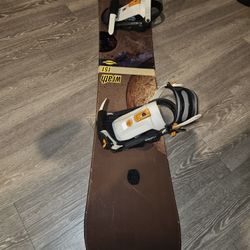 Snowboard With Bindings