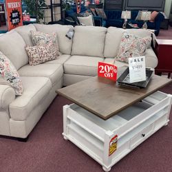 🇺🇸Huge Ashley Furniture Blowout Sale!🇺🇸 Brand New Sectional W/ Designer Accent Pillows Included! $50 Down Takes It Home Today!