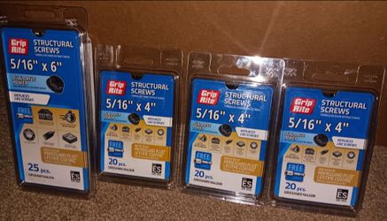 Grip rite New 4 packs structural screws