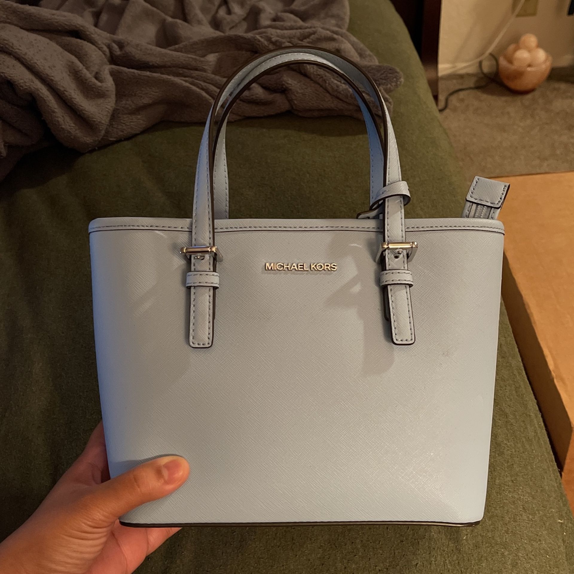 Michael Kors baby blue purse 