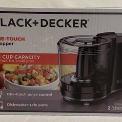 BLACK+DECKER 1.5-Cup Electric Food Chopper, One Touch Pulse, 150W Motor, Mini Food Processor, Stay-Sharp Blade, Dishwasher Safe.15$