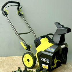 Brand new Ryobi 18V HP Brushless 18 in. Single-Stage Cordless Electric Snow Blower with (2) 6.0 Ah Batteries and Chargers