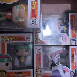 Lot Of Dragon Ball Z Pop Vinyl Figures