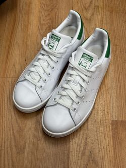 Adidas Stan Smith White Green Classic Leather Shoes Men's Size 8.5