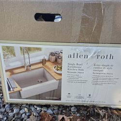 33" Allen And Roth Farm House Sink New 