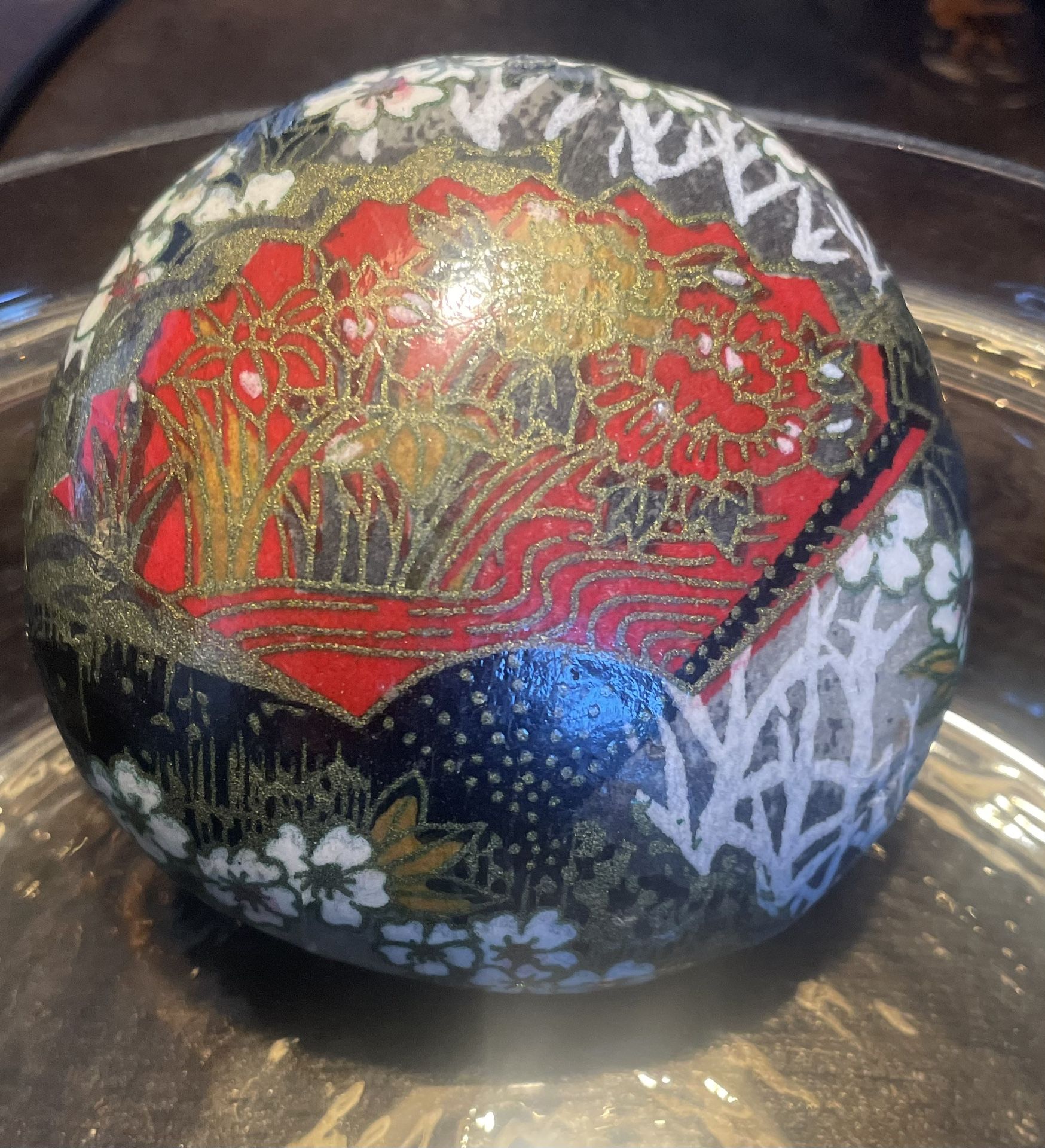 Decoupage Stone Paperweight