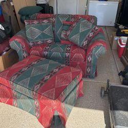 Loveseat Sofa Bed And Ottoman 