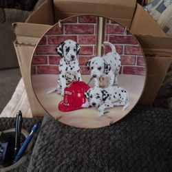 This Is A  Collection  Plate. Back Of The Plate  Said  Fire House Frolic. 